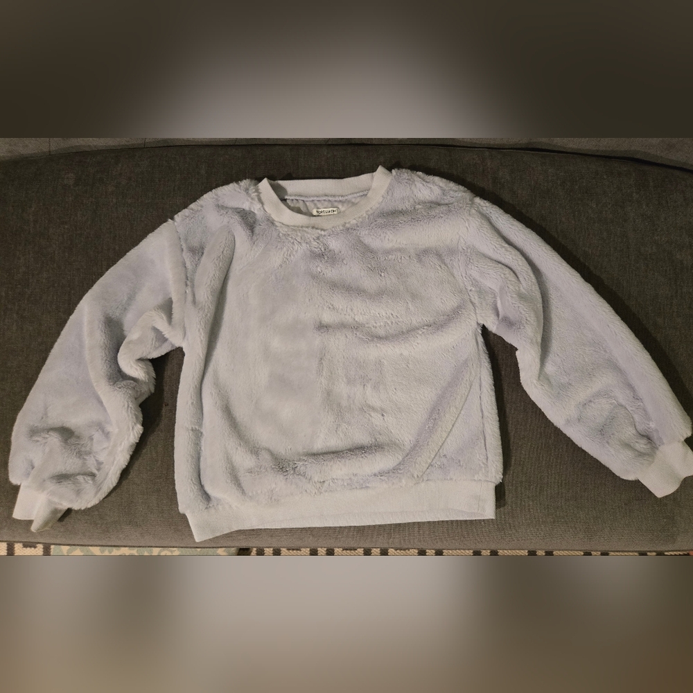 Nordstrom Girls' Fuzzy Lilac Sweatshirt